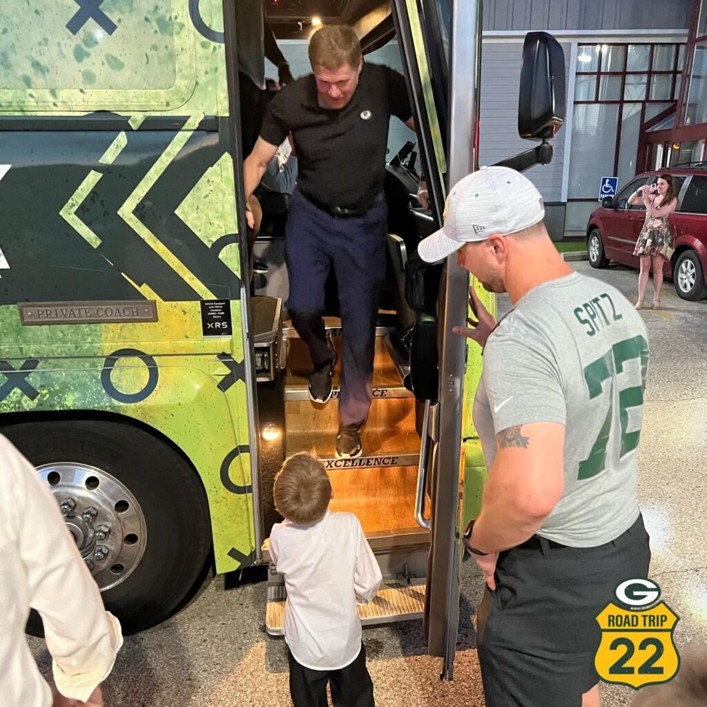 Green Bay Packers Road Trip Bus crashes La Crosse Wedding - we chat with  the couple about the excitement - WIZM 92.3FM 1410AM