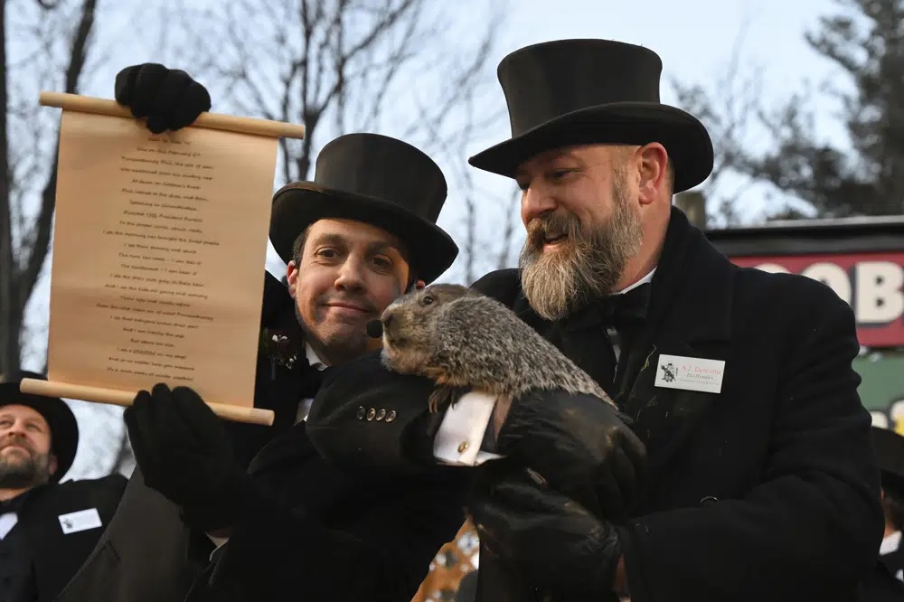 At Gobbler’s Knob, Punxsutawney Phil makes Groundhog Day prediction